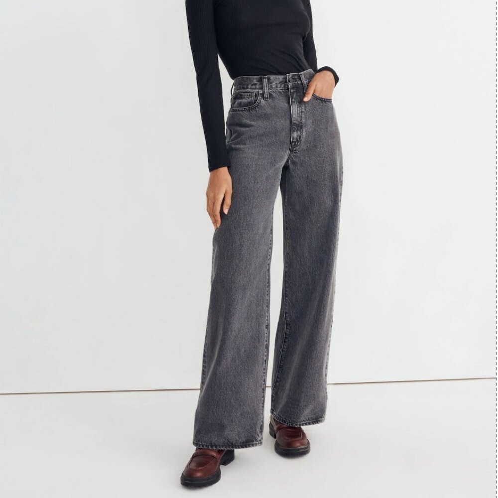 Madewell Superwide-Leg Jeans in Moreland Wash - Sz 28